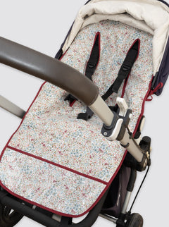 Funda de Verano Universal Blanca Burdeos