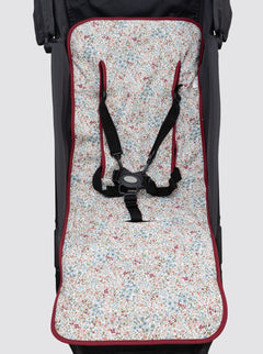 Funda de Verano Silla Ligera Blanca Burdeos