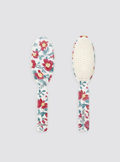 Brosse pour bébé 0-8 mois Flor en velours côtelé bordeaux