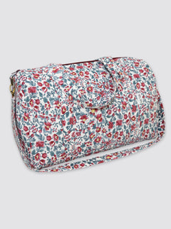 Sac de voyage en velours côtelé Flor, bordeaux