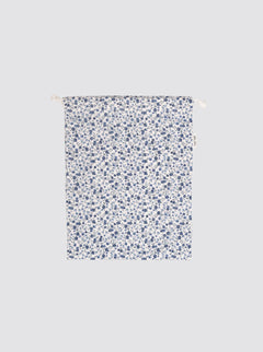 Talega Pequeña Flor Pana Azul