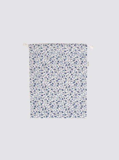 Talega Pequeña Flor Pana Azul