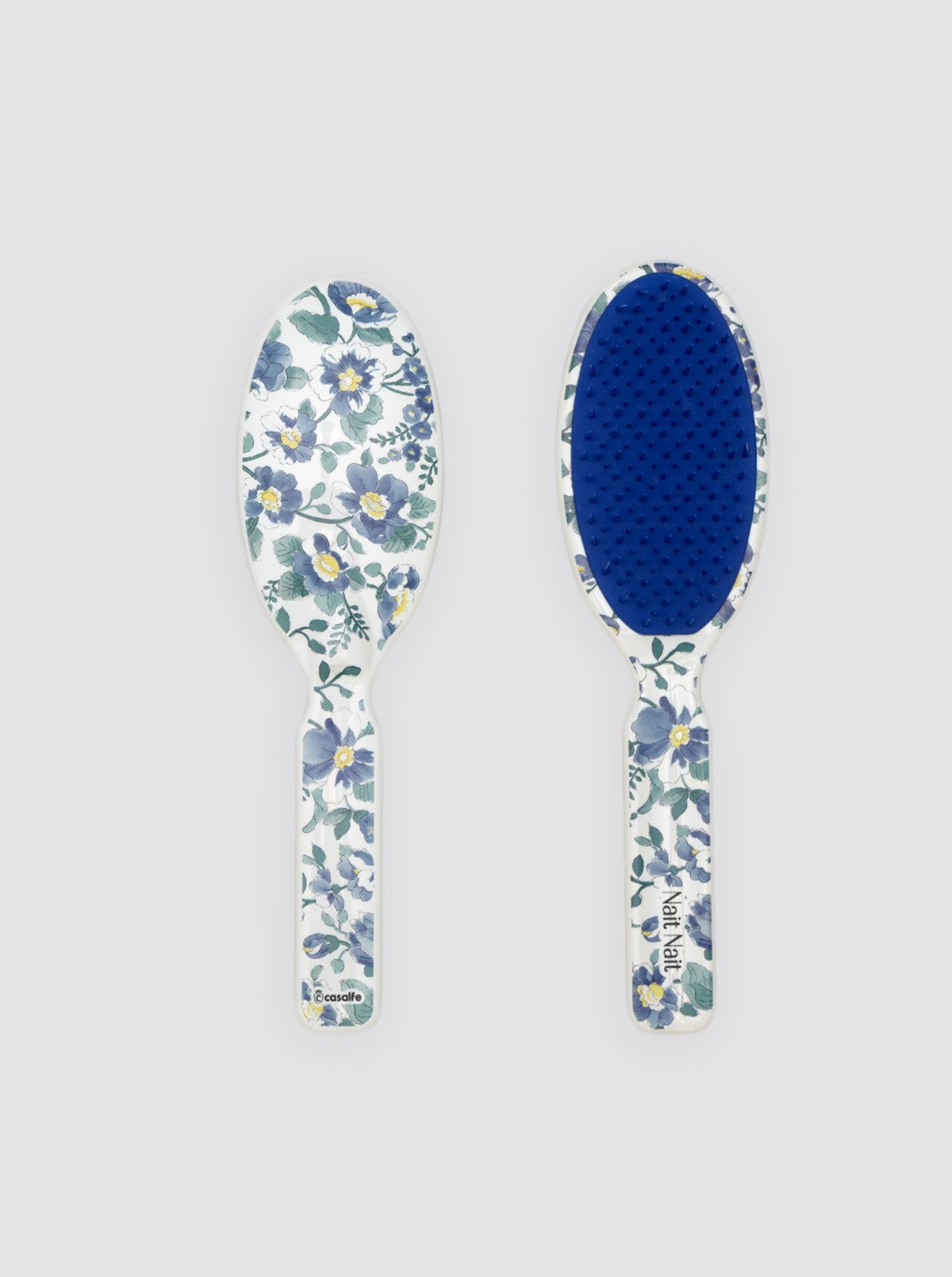 Cepillo Oval Flor Pana Azul