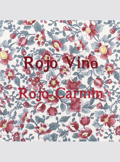 Sac de voyage en velours côtelé Flor, bordeaux