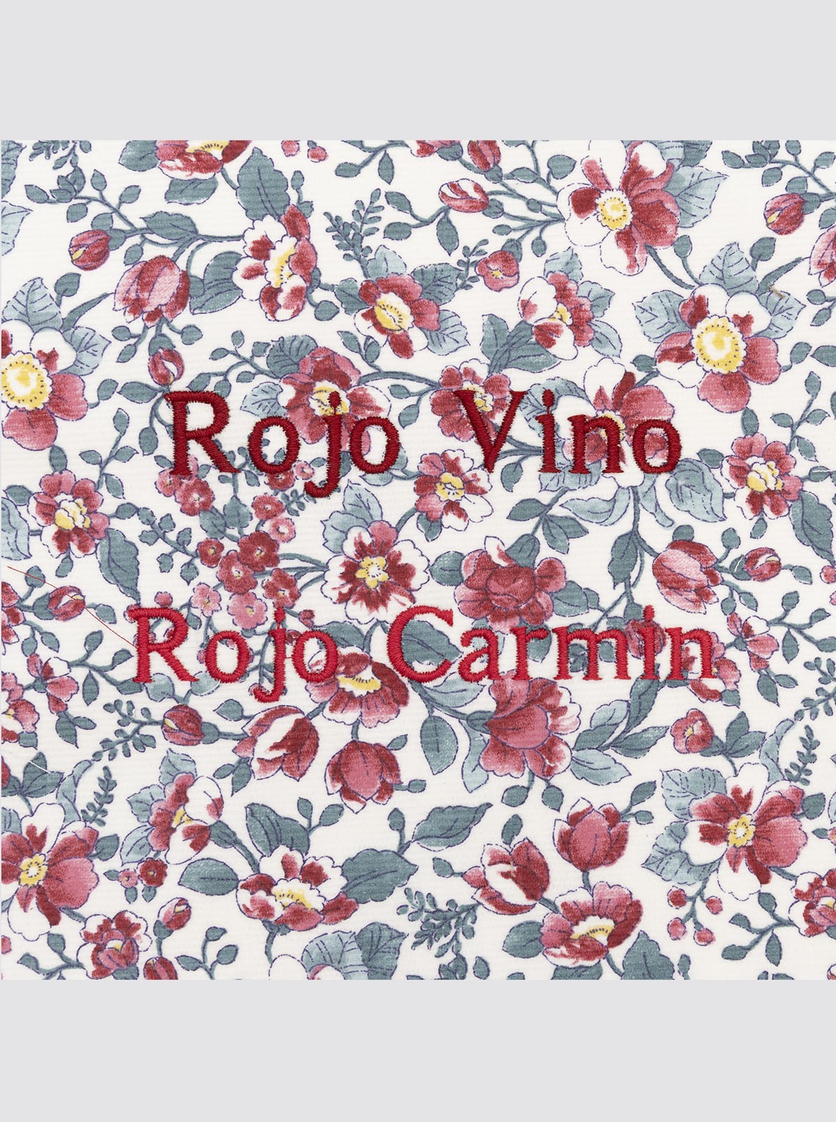 Sac de maternité Flor en velours côtelé, bordeaux