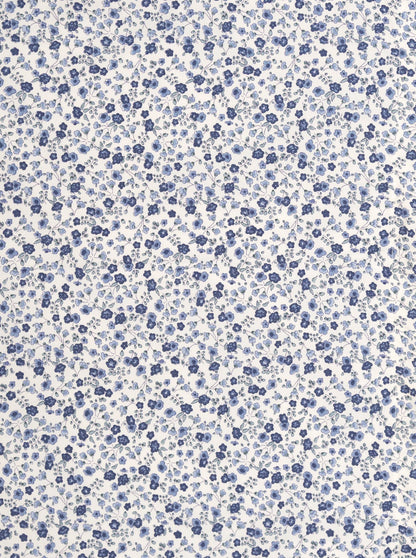 Talega Pequeña Flor Pana Azul