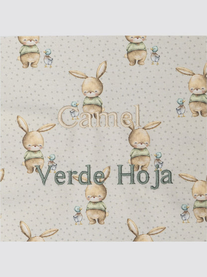 Rabbit and Duck Crawling Bib