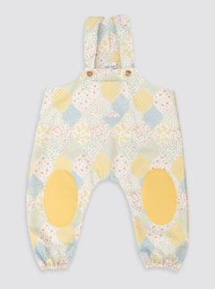 Patchwork Flowers Crawling Bib