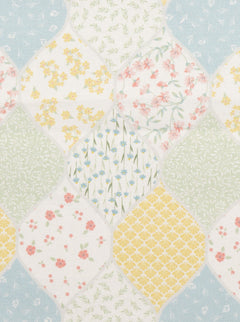 Bib with Pocket Floral Patchwork