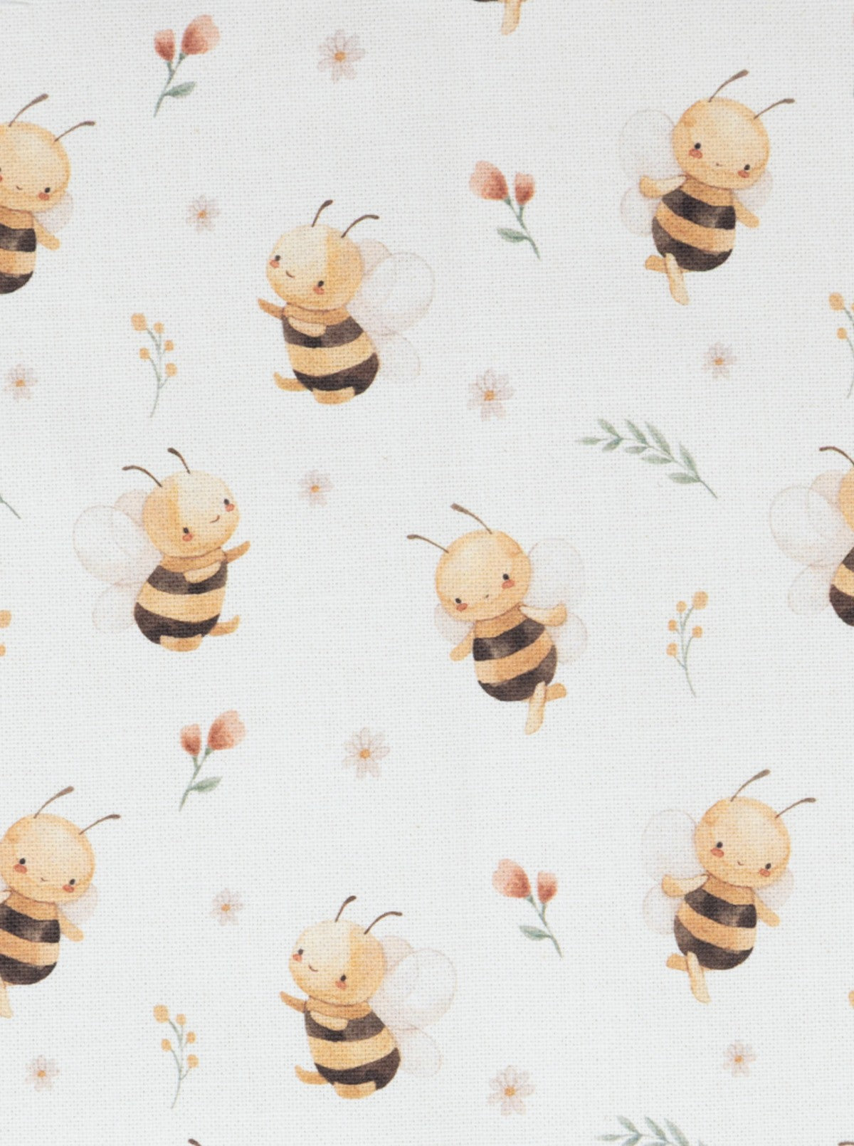 Bib with Pocket Flowers Bees