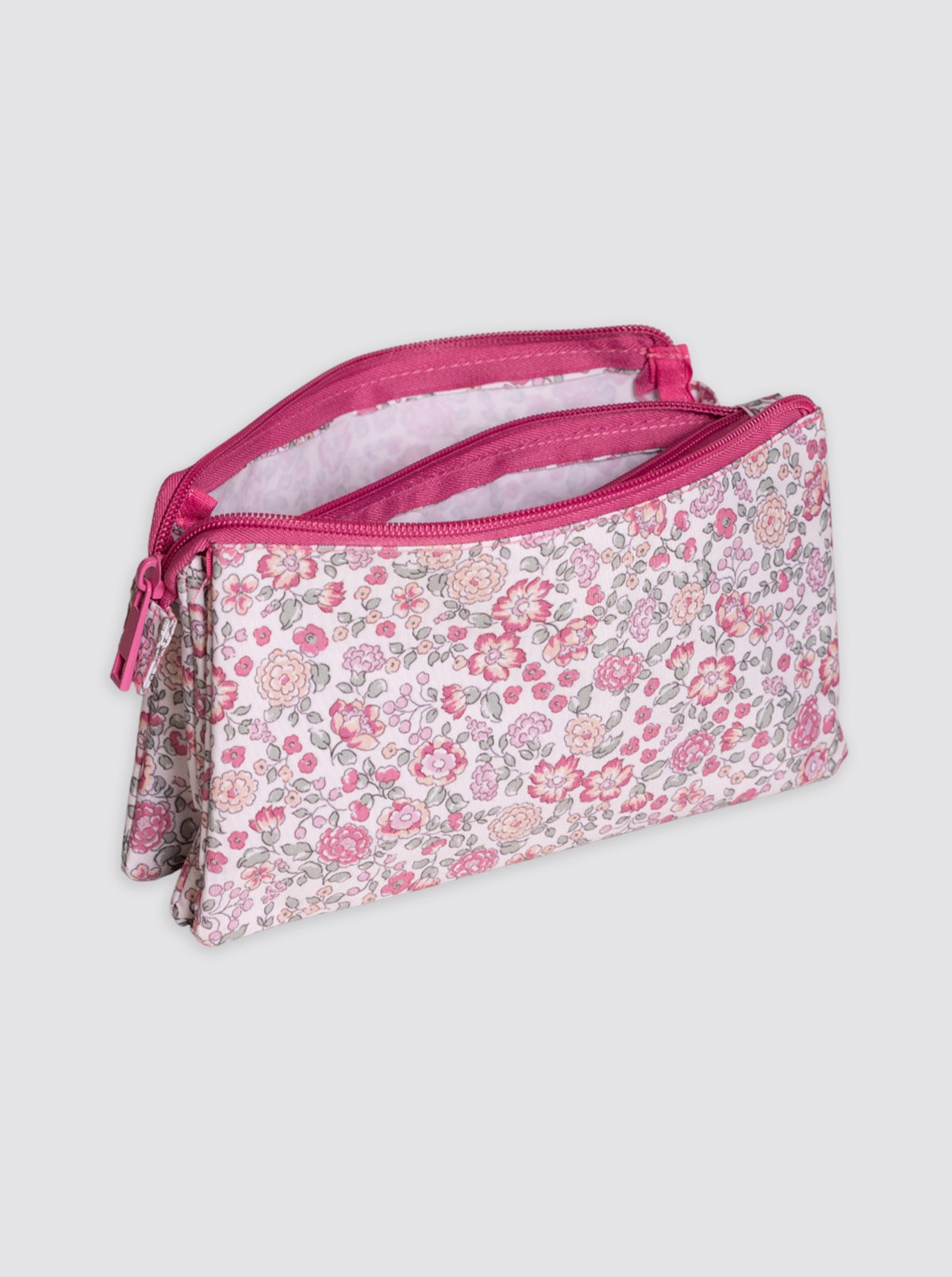 Estuche Portalápices Flores Nina Rosa