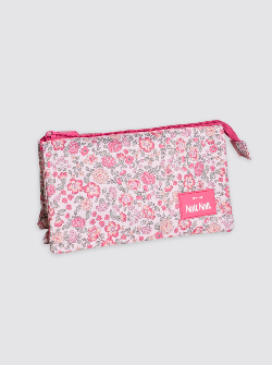 Estuche Portalápices Flores Nina Rosa