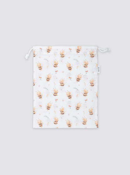 Petit sac de fleurs abeilles