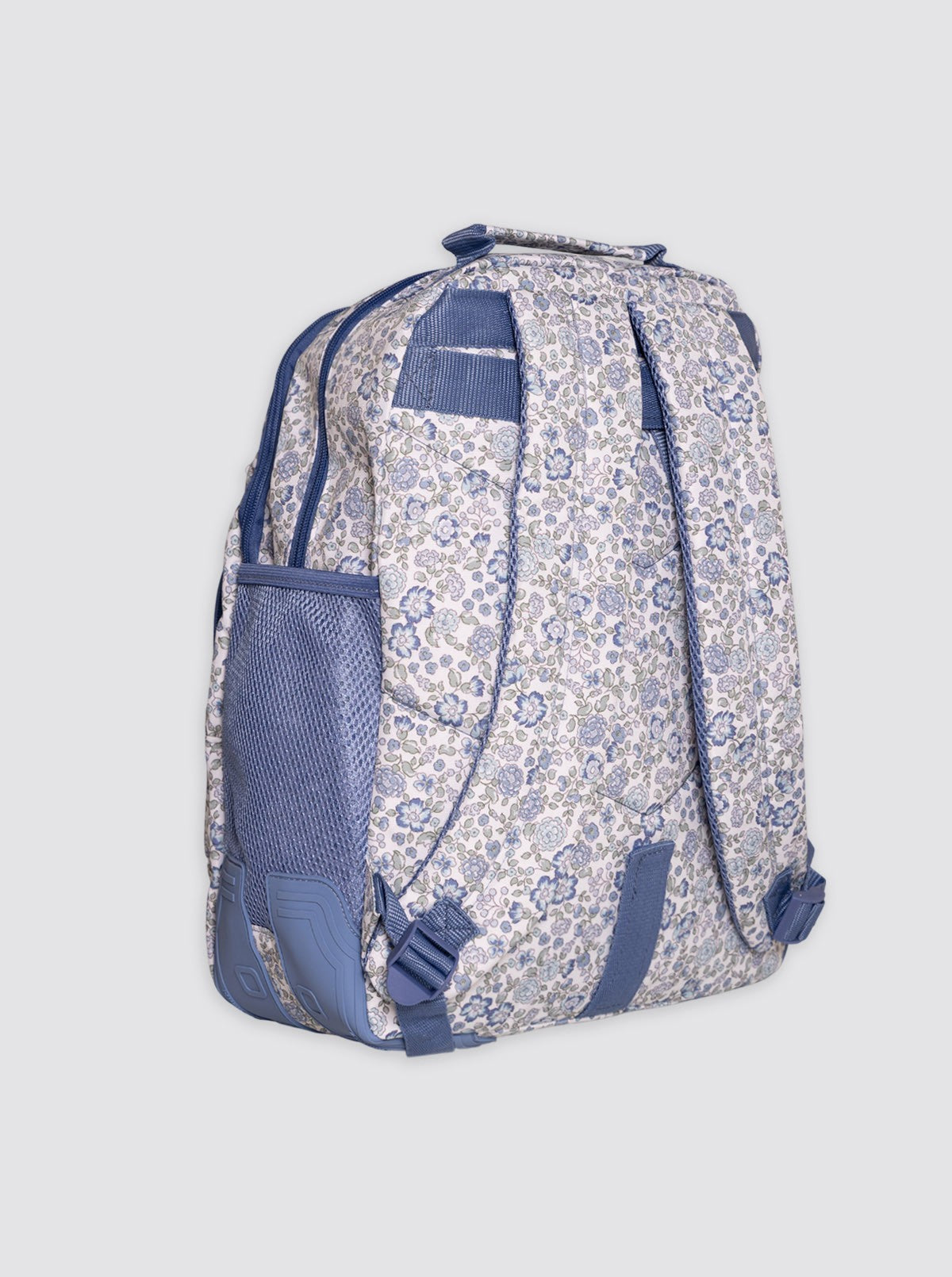Mochila Grande Flores Nina Azul