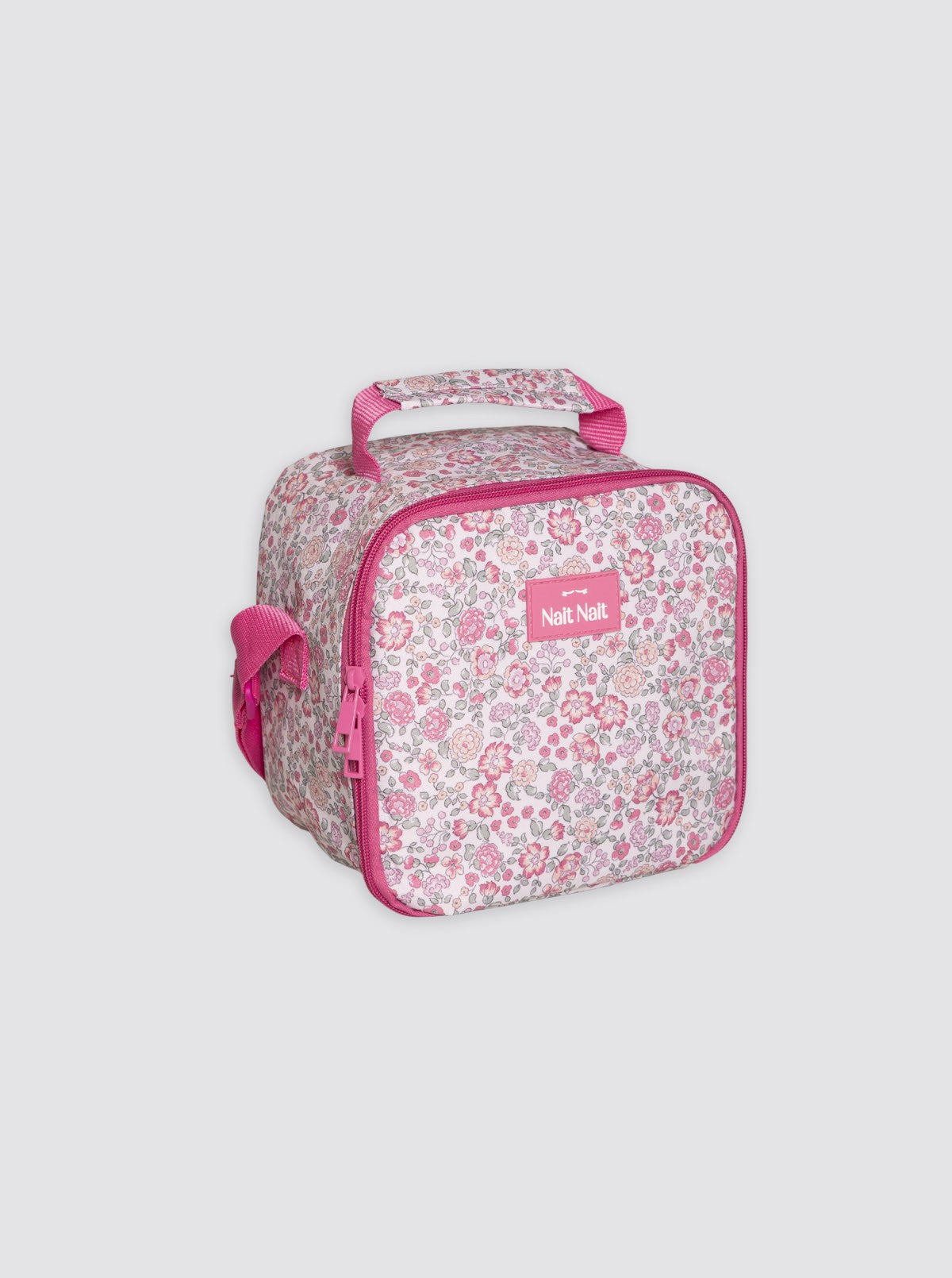 Bolsa Térmica Cuadrada Flores Nina Rosa