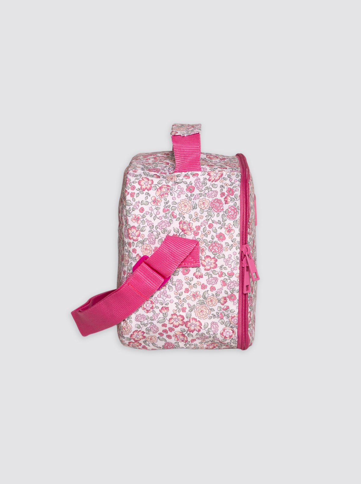 Bolsa Térmica Cuadrada Flores Nina Rosa