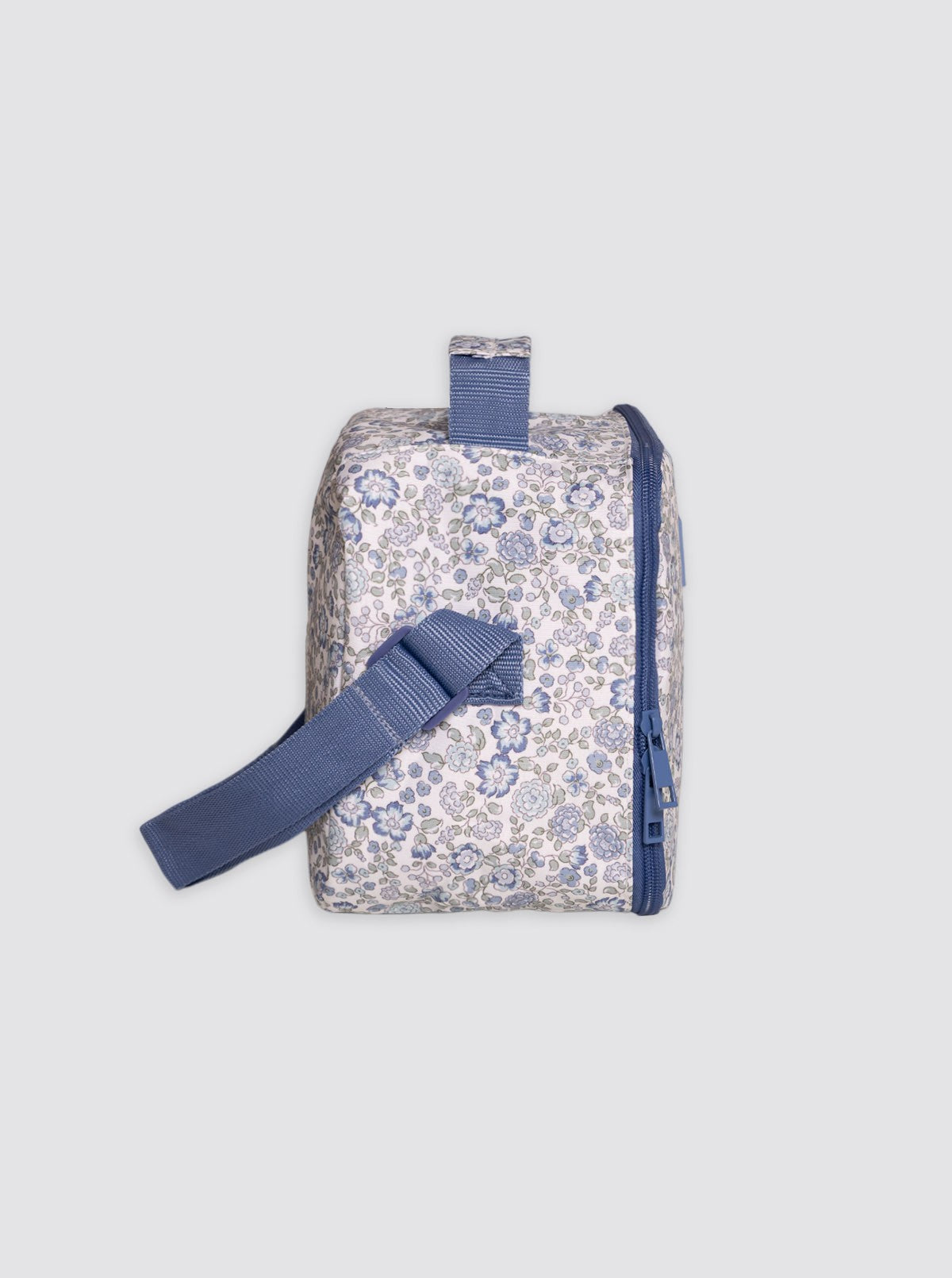 Bolsa Térmica Cuadrada Flores Nina Azul