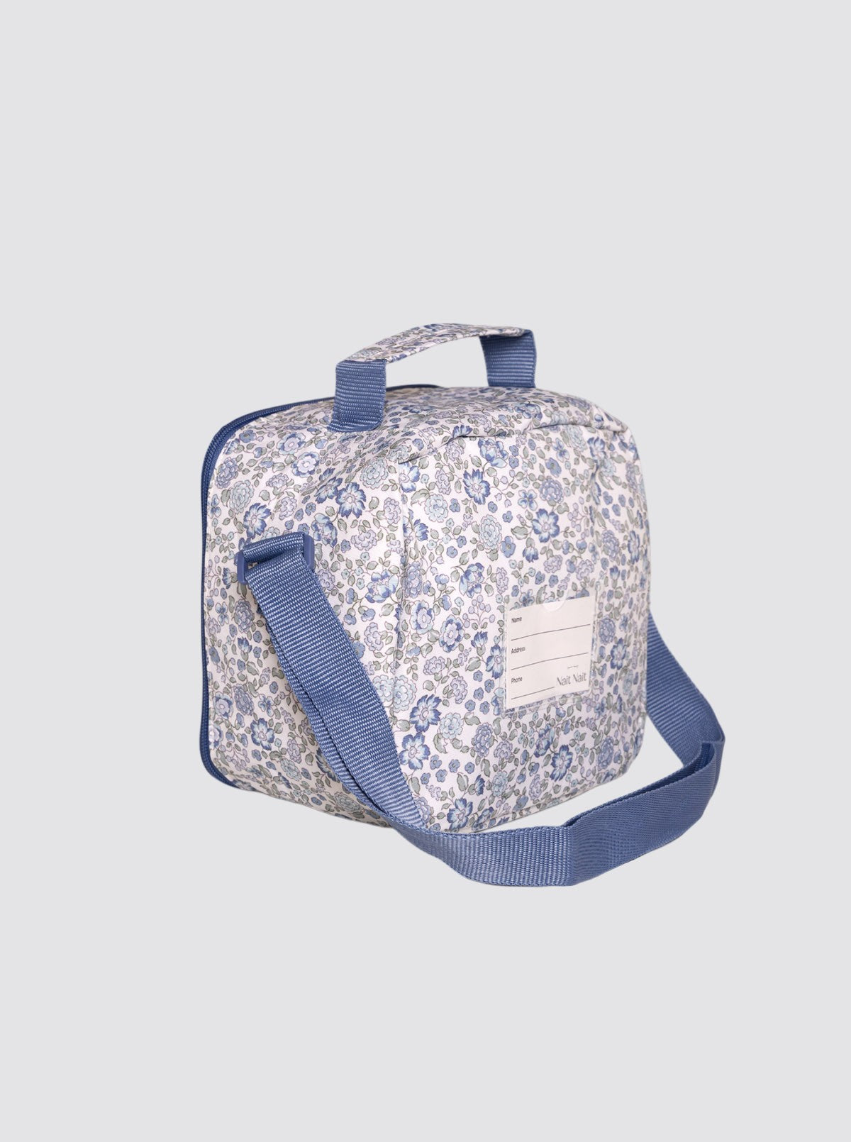 Bolsa Térmica Cuadrada Flores Nina Azul