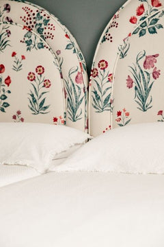 Housse de couette blanche Marseille pour lit - 105 x 200 cm