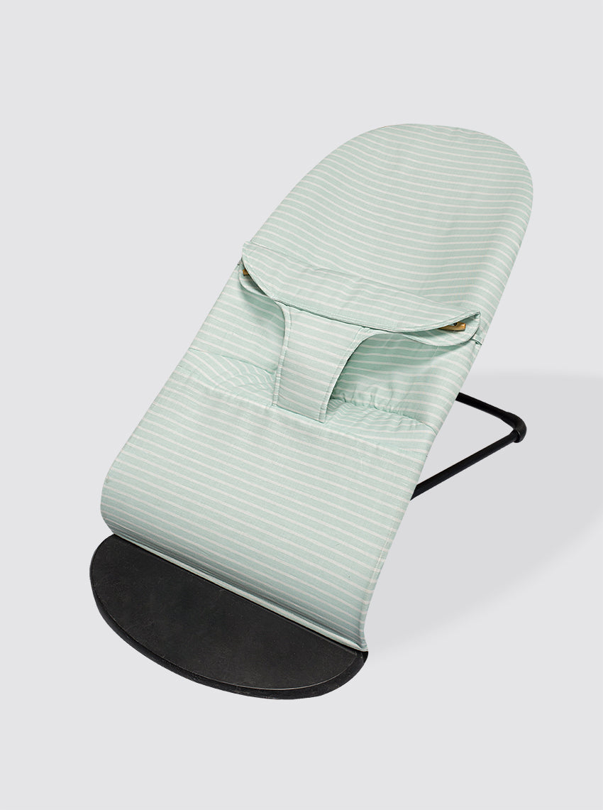 Funda para hamaca Con Saco Rayas Horizontales Verde Agua