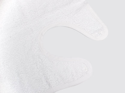 Toalla Baño Bebé Tira Bordada Blanca