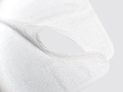 Toalla Baño Bebé Tira Bordada Blanca