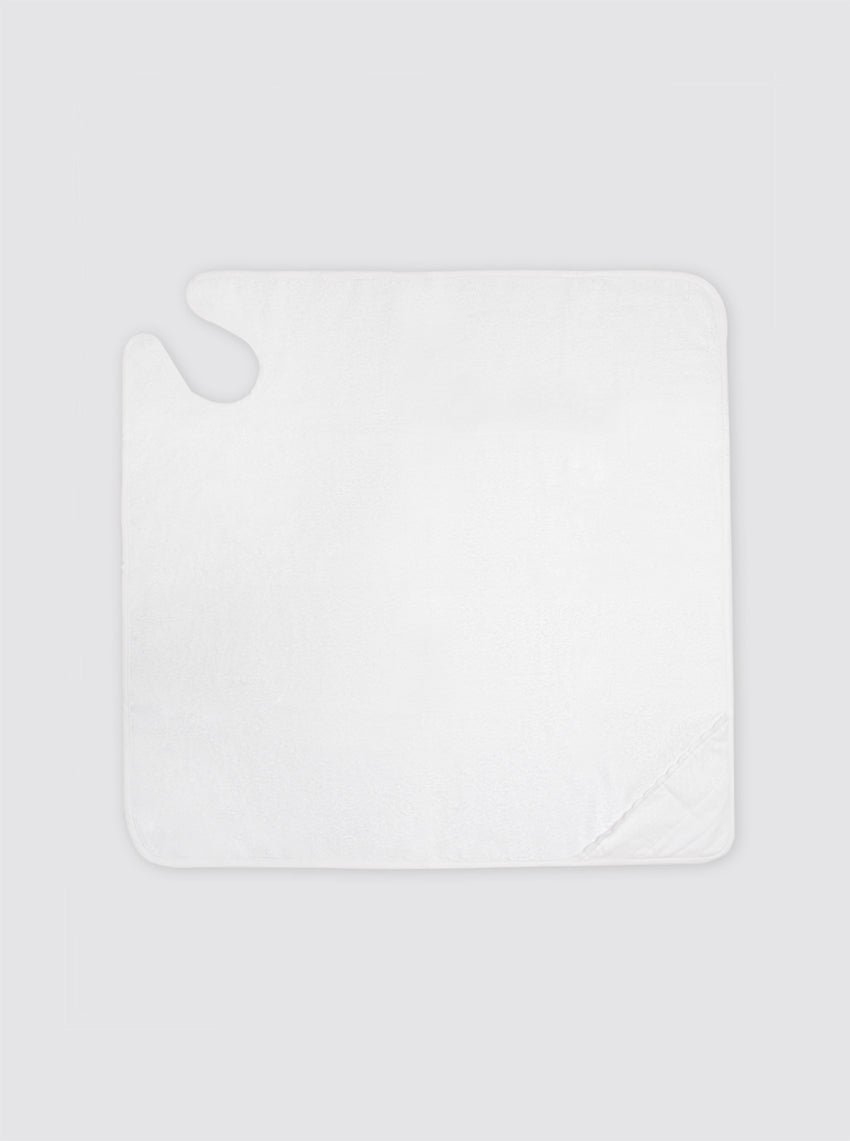 Toalla Baño Bebé Tira Bordada Blanca