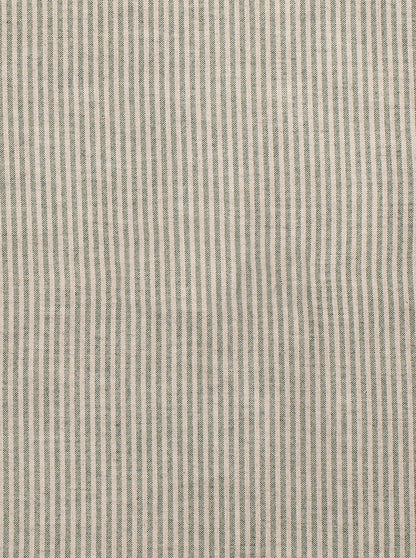 Trousse à brosses à dents rustique en lin à rayures vertes