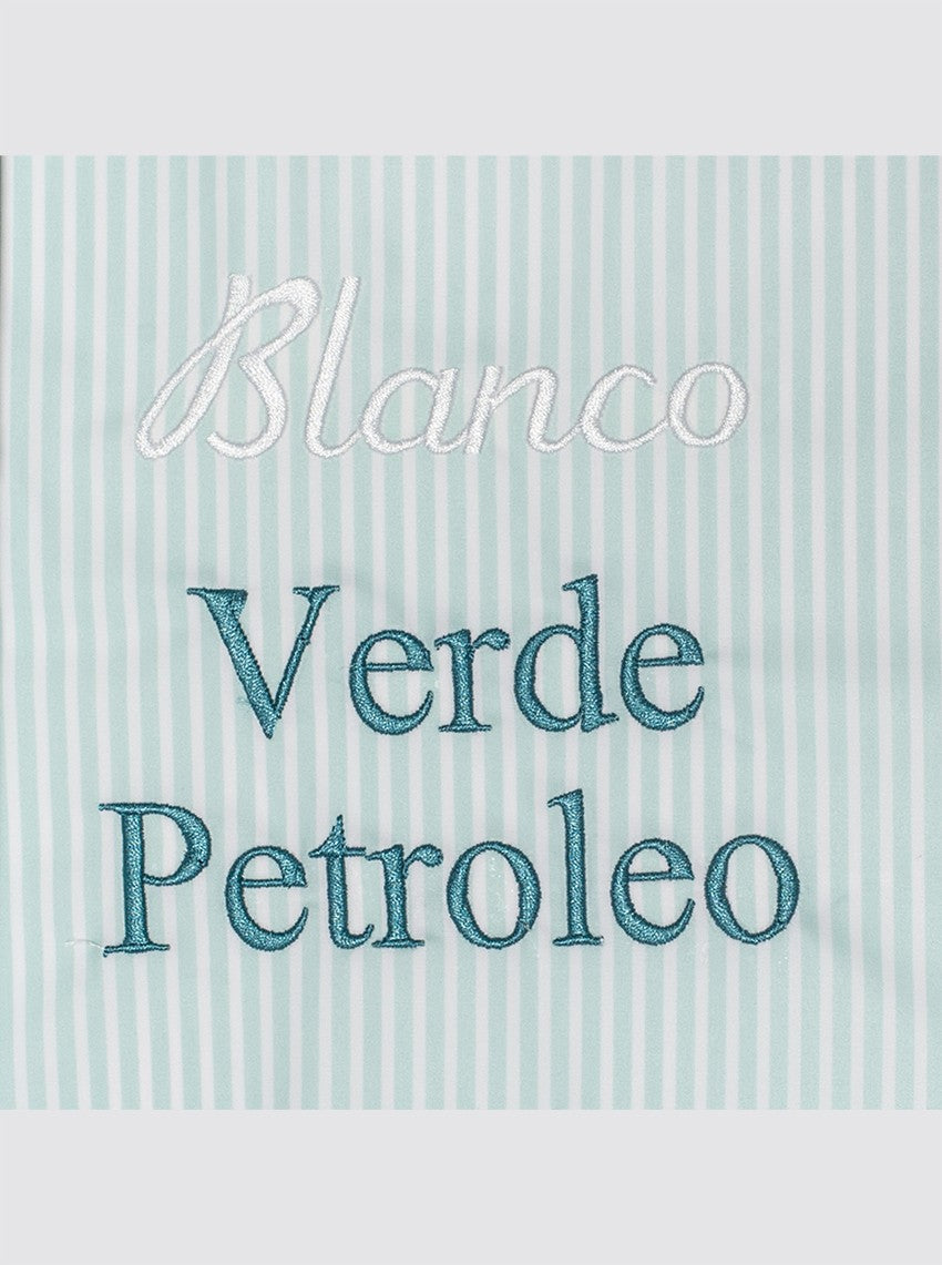 Neceser Impermeable Rayas Verde