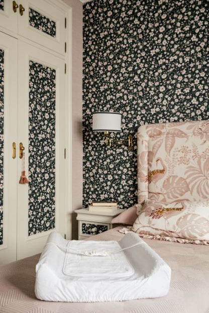 Baby Changing Table Cover for Furniture with White Dots