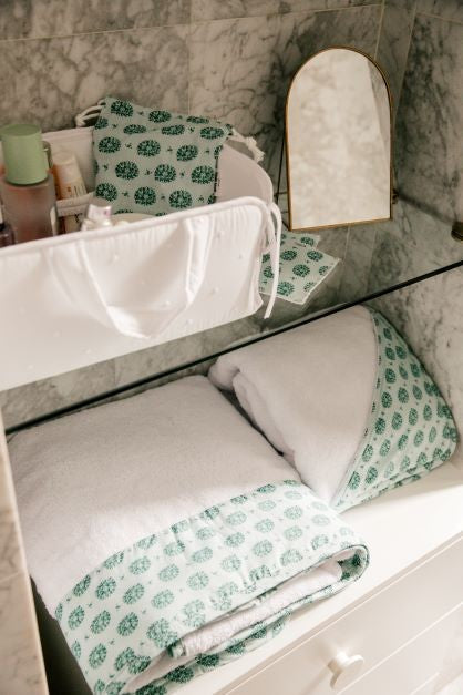 White Polka Dot Diaper Basket