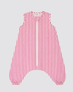 Pijama Burbuja Bambula Rayas Rosas