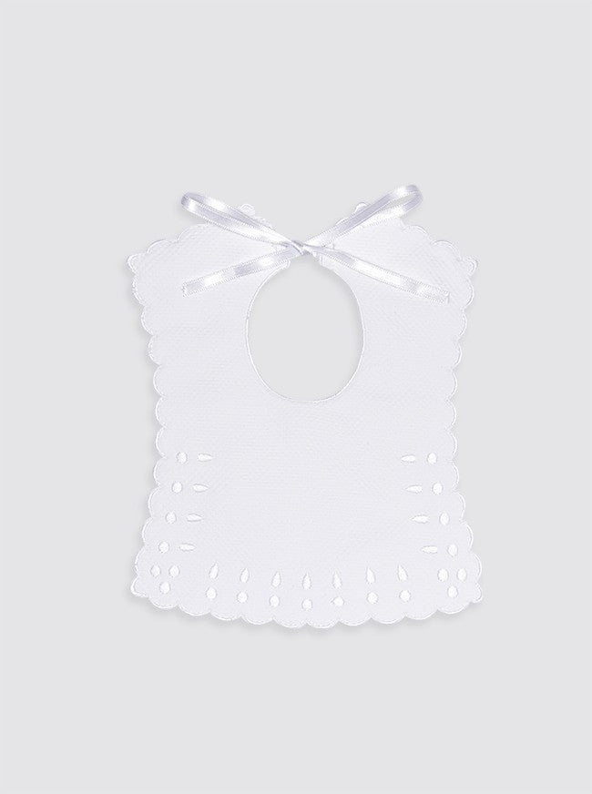 Bavoir imperméable en tissu éponge avec broderies en forme de gouttelettes