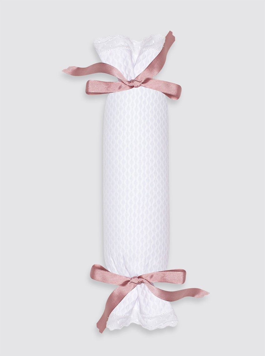 Thick Piqué Anti-Roll Cushion - Plain Bow