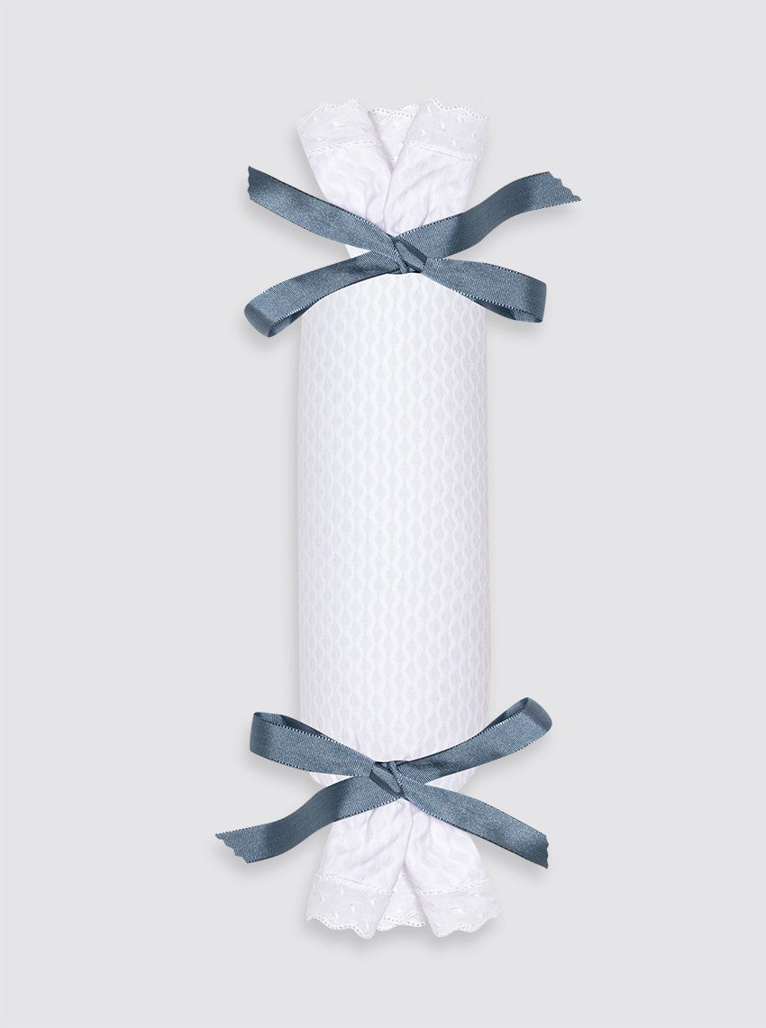 Thick Piqué Anti-Roll Cushion - Plain Bow