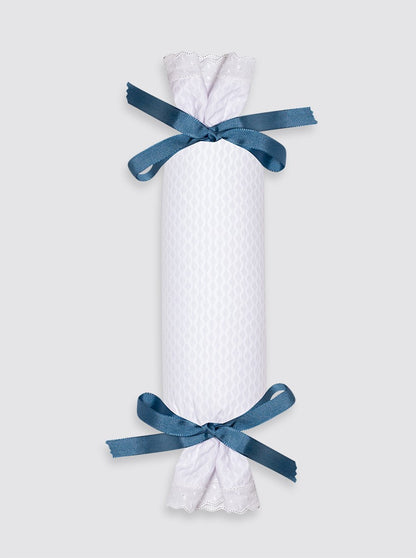 Thick Piqué Anti-Roll Cushion - Plain Bow