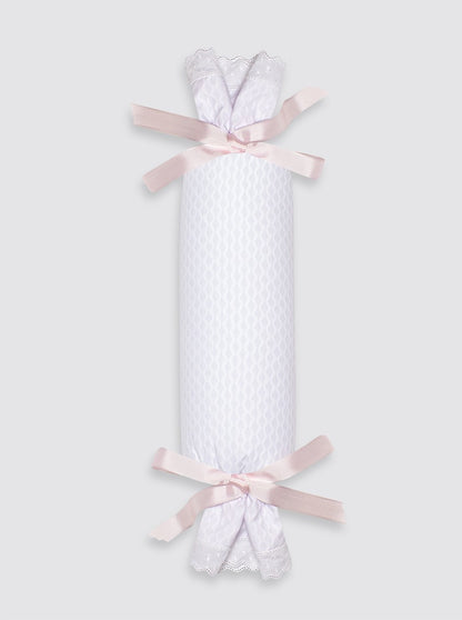 Thick Piqué Anti-Roll Cushion - Plain Bow