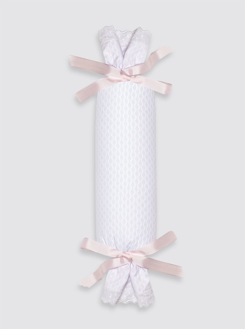 Thick Piqué Anti-Roll Cushion - Plain Bow