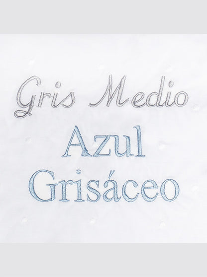 Panier à couches à pois blancs