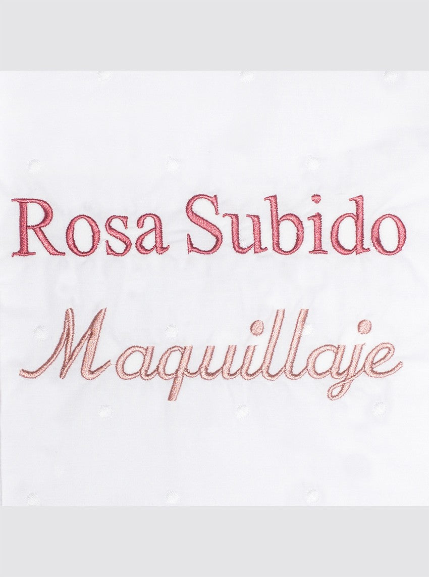 Panier à couches à pois blancs