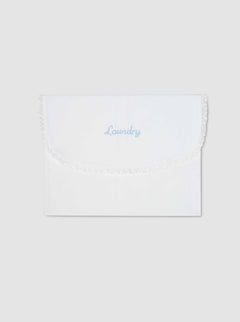 Petite housse à vêtements avec bordure en piqué brodé Nano