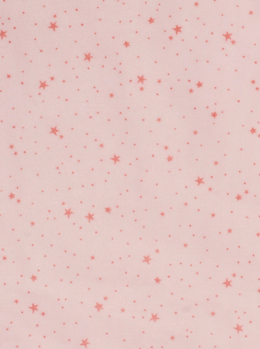 Babero Con Bolsillo Interior Estrellas Rosas