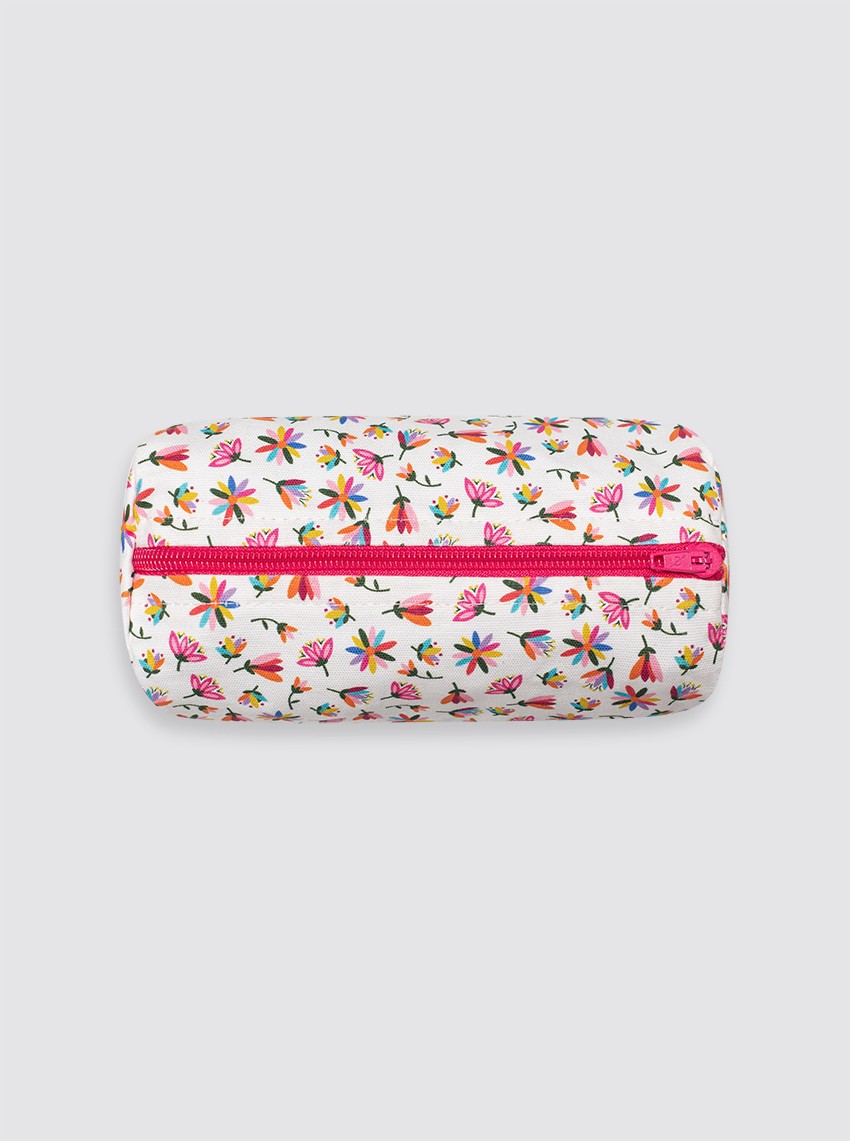 Petite trousse de toilette Otomi à fleurs roses