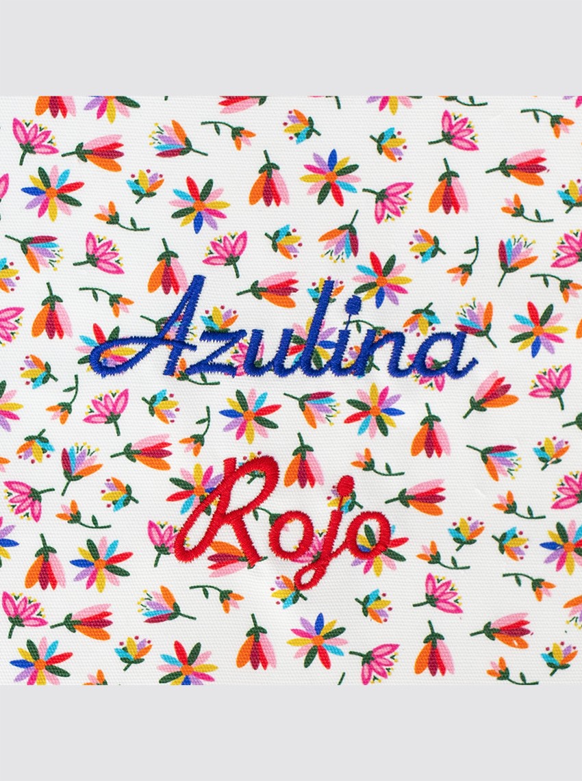 Petite trousse de toilette Otomi à fleurs roses