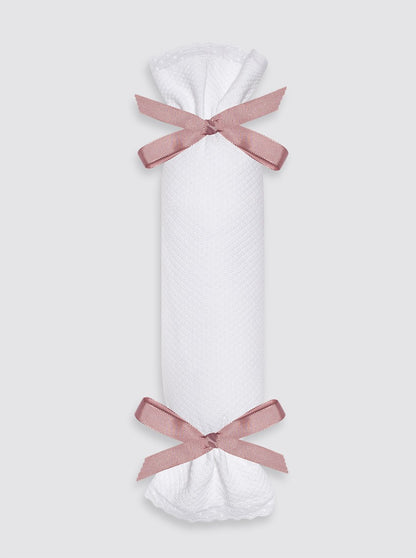 Anti-roll cushion, Piqué Bird's Eye pattern - Plain bow