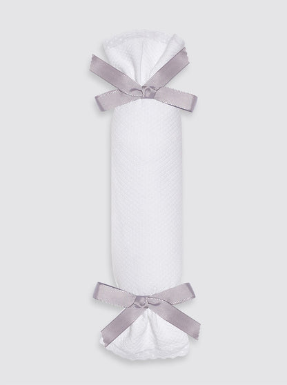 Anti-roll cushion, Piqué Bird's Eye pattern - Plain bow