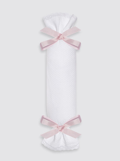 Anti-roll cushion, Piqué Bird's Eye pattern - Plain bow
