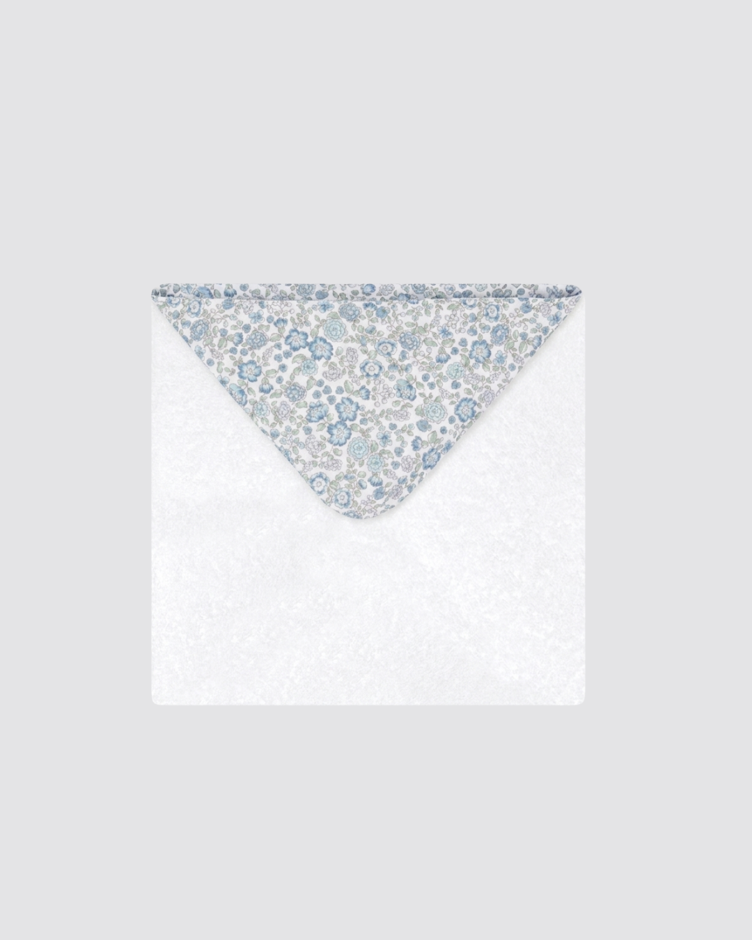 Mini Floral Towel for Girls, Blue