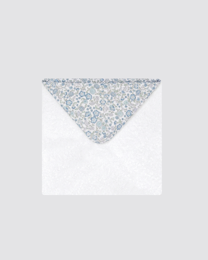 Mini Floral Towel for Girls, Blue