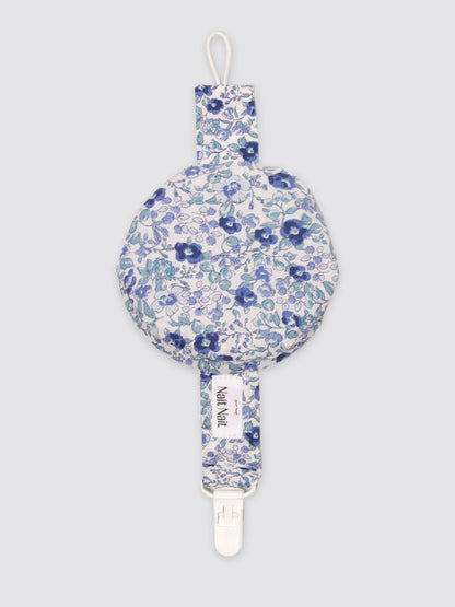Chupetero con bolsillo Flor Lola Azul